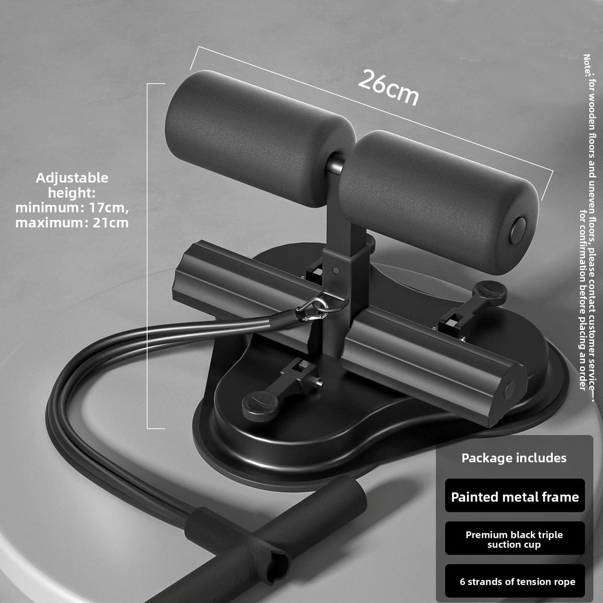 Suction Cup Sit-Up Bar with Counter