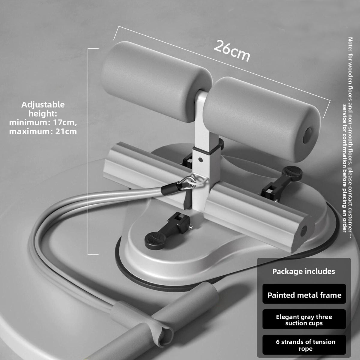 Suction Cup Sit-Up Bar with Counter