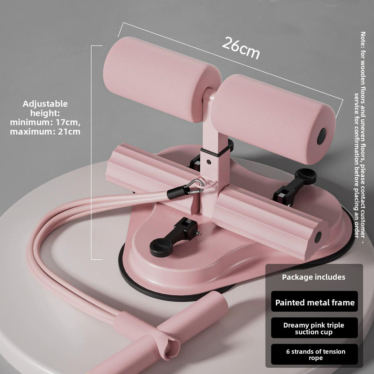Suction Cup Sit-Up Bar with Counter